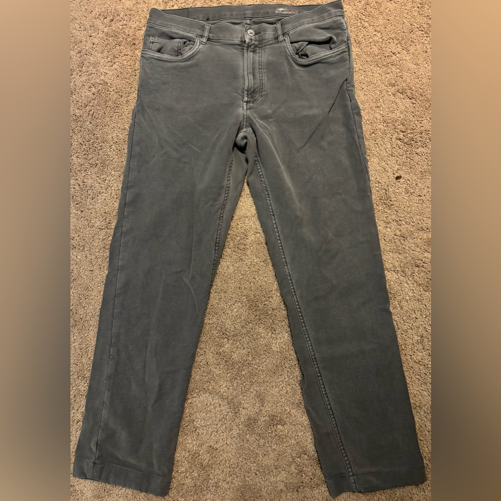 Faherty Gray Movement Pants Size 34